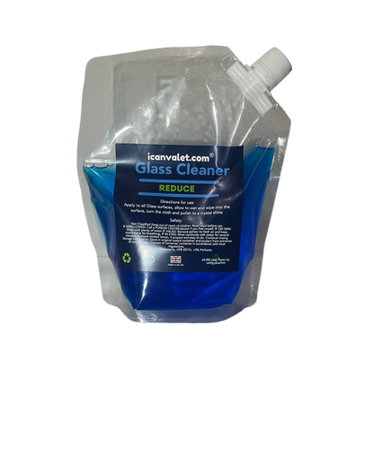 REDUCE - Glass Cleaner Pouch, inc. lifetime Trigger with full 500ml Bottle