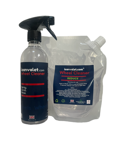 REDUCE - Wheel Cleaner Pouch, inc. lifetime Trigger with full 500ml Bottle